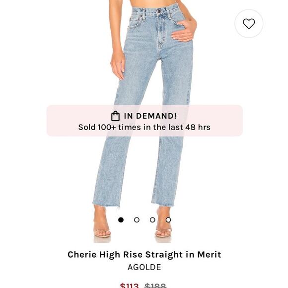 Agolde Cherie straight jeans size 24 NWOT - Picture 11 of 11